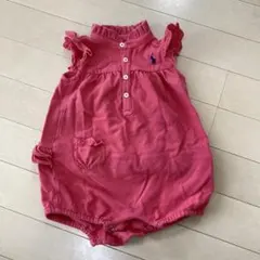 Ralph Lauren ピンクロンパース 9M