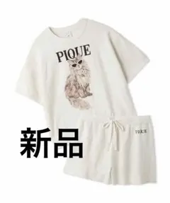 ファッションCATS&DOGS ジャガードプルオーバー&リブショートパンツセット