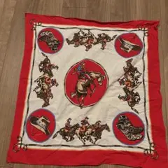 ウエスタンスタイル バンダナ 赤