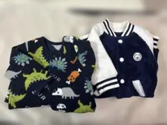 フリースロンパース(60〜70cm) ２枚セット