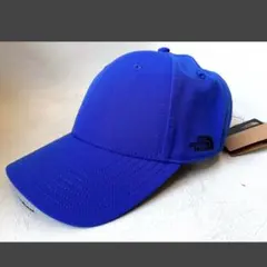 ノースフェイス ロゴ刺繍キャップ　ブルー