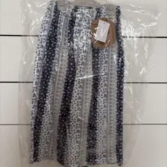 【新品】しまむら　heidi ビンテージ　パッチワークパンツ　ブルー　100のサムネイル