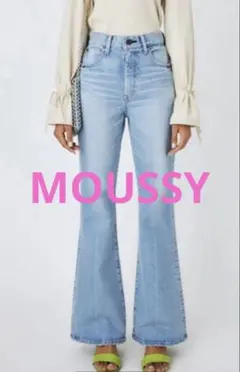 MOUSSY マウジー フレアデニム MVS L BLU FLAREライトブルー