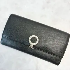 2605-182｜ブルガリ ビーゼロワン 長財布 レザー ブラック - メルカリ
