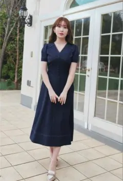 Herlipto Denim Shirt Belted Dress ♡ - メルカリ