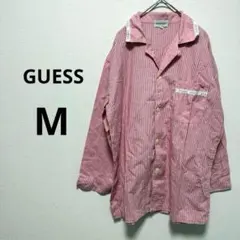 GUESS ゲス ワイシャツ カッター 長袖 チェック柄 赤 メンズ 綿 100のサムネイル