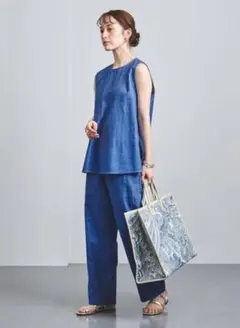 UNITED ARROWS ベイカーパンツ カーゴパンツ リネン 麻 34