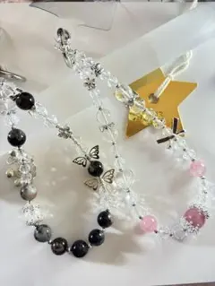♪❤️ スノーフレーク 雪 結晶 パール メガネチェーン マスクチェーン 