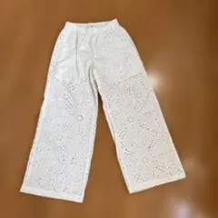 H&Mイギリス刺繍　ガールズ140ワイドパンツのサムネイル