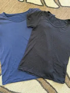 ユニクロ　エアリズム　黒　ネイビー　120 130