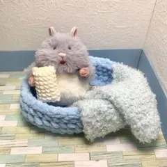 はむにぎり⭐︎ベッド⭐︎ブルー