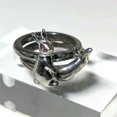 【完売品】#FR2×Swarovski Rabbits Double Ring
