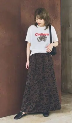 レオパードサテンイージースカートのサムネイル