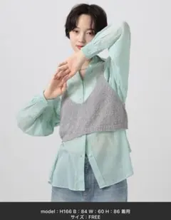 ベイフロー　コットンシアーシャツ