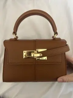 JE PFI Elise トップハンドルバッグ - ブラウン