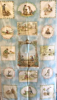 ターシャテューダーコレクションパネル生地 未使用品 コットンプリント