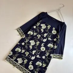 極美品 ヴィヴィアンタム パワーネット フラワー ワンピース サイズ 1のサムネイル