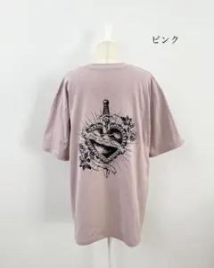 pium shopping bunny オーバーサイズ半袖Tシャツ ピンク - メルカリ