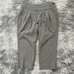 美品✨【BEAMSLights】グレー カジュアルパンツ (M) 前面プリーツ