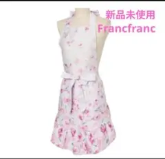 ⭐【新品】Francfranc　ローリア エプロン ピンク 花柄のサムネイル