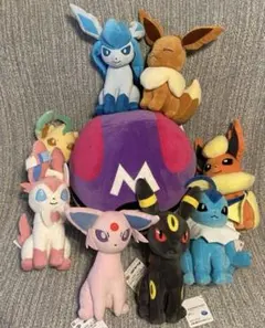 ポケモン もふぐっとぬいぐるみ イーブイフレンズ&マスターボール　9点