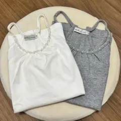 アースミュージック＆エコロジー　パールビーズ付き☆キャミソールのサムネイル