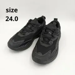 ★​厚底 PUMA テバリス ナイトロ スニーカー 24cm オールブラック
