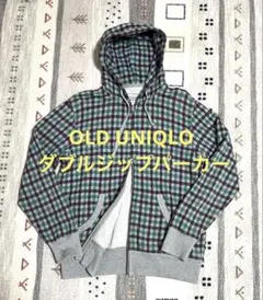 ダブルジップパーカー グレー