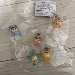 クレヨンしんちゃん めじるしアクセサリー みんなでくまパジャマ 全5種セット