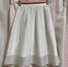 プロポーションボディドレッシング フレアスカート ホワイト