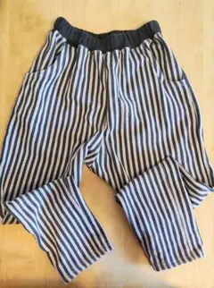 ストライプ 長ズボン 140サイズ 裏起毛 pair manon