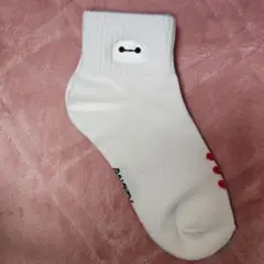 ベイマックス刺繍ホワイトソックス