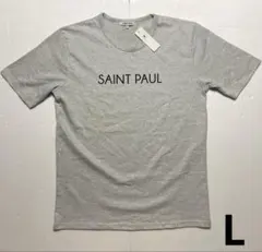 タグ付き未使用 グローバルワーク SAINT PAUL Tシャツ L 杢グレーのサムネイル