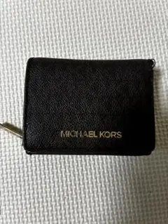MICHAEL KORS ブラック 三つ折り財布
