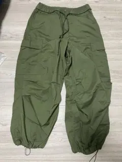 GU カーゴパンツ M オリーブグリーン