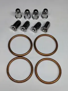 CBX400F/550F マフラーガスケットメッキナットセット