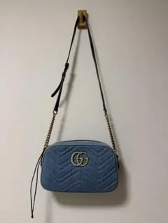 美品★GUCCI デニムショルダーバッグのサムネイル