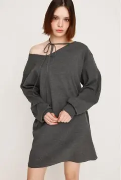 SLYスライ ASYMMETRY NECK LOOSE OP