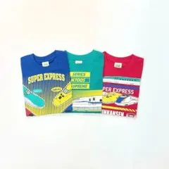 男の子 子供服 新幹線 100cm 長袖Ｔシャツ 新品 まとめ売り TG227