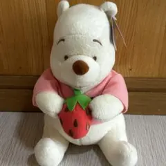 【希少!】くまのプーさん イチゴ 白 当時物 ディズニー