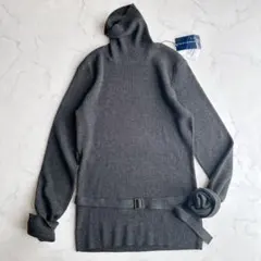 RALPH LAUREN SPORT リブタートルネックニット　ウール