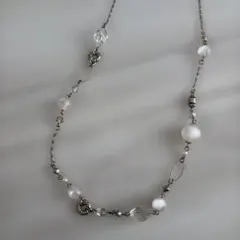 エレガント パール クリスタル ネックレス