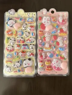 おしりシール　可愛い おしゃれ 3Dシール 立体シール ぷにぷにシール 動物