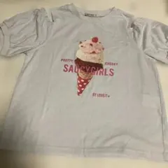最終お値下げ！バイラビット　アイスクリーム柄　肩開きTシャツ　150