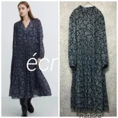 UNIQLO C ユニクロシー　シフォンプリーツ ワンピース　L