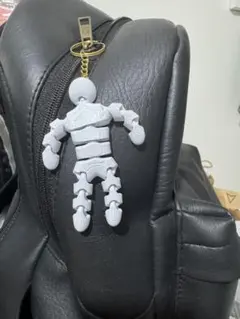 3Dプリント 人型キーホルダー ホワイト