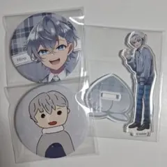 からぴち ヒロ 缶バッジ&アクリルスタンド
