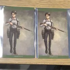 進撃の巨人 ガラポンC賞 ビジュアルシート くじ リヴァイ