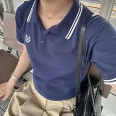 ネイビー ポロシャツ