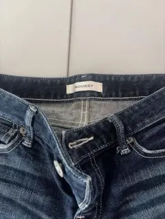 MOUSSY ダークブルー ストレートデニム 27